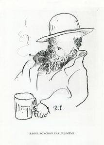 Zelfportret door Raoul Ponchon